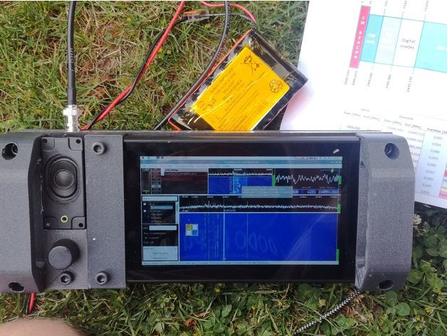 Griffe rx sdr Himbeere pi hdmi 7 Zoll Bildschirm DIY Elektronik Schinken Radio rtlsdr 3D print model - Mito3D