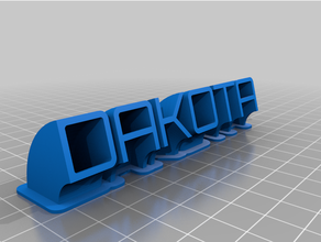 dakota chien personalizzato 3d print model - Mito3D