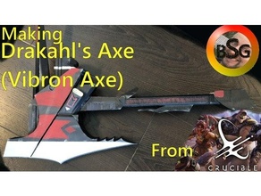drakahl's axe vibron crucible 3d print model - Mito3D