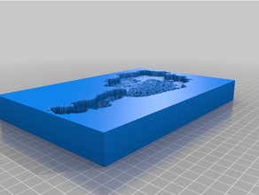 Áustria biscoito látex gips Formato elevação mapas 3d print model - Mito3D