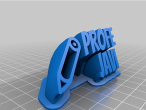 placa Prof javi personalizzato 3d print model - Mito3D