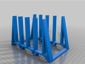 vertical ordenador portátil apilar estante soporte 3d print model - Mito3D