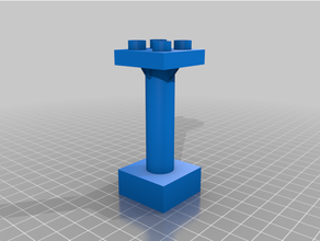lego duplo column compatible 3d print model - Mito3D