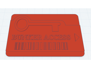 red access card - duty warzone 3d print model - Mito3D