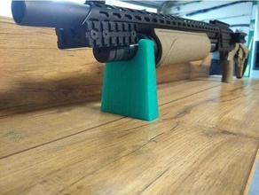 magnético arma fogo gabinete rifle descansar Gunsafe 3d print model - Mito3D