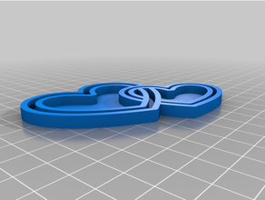 hearts love valentine 3d print model - Mito3D