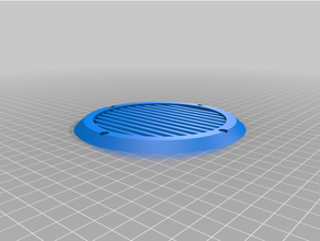customized simple speaker grill 3d print model - Mito3D