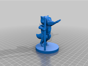 vescovo peloso poste scifi 3d print model - Mito3D