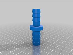 customized hose connector - customizer 3d print model - Mito3D