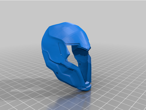 tron revolta capacete 3d print model - Mito3D
