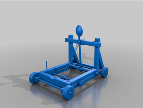 roman catapult - medieval warmachine 3d print model - Mito3D