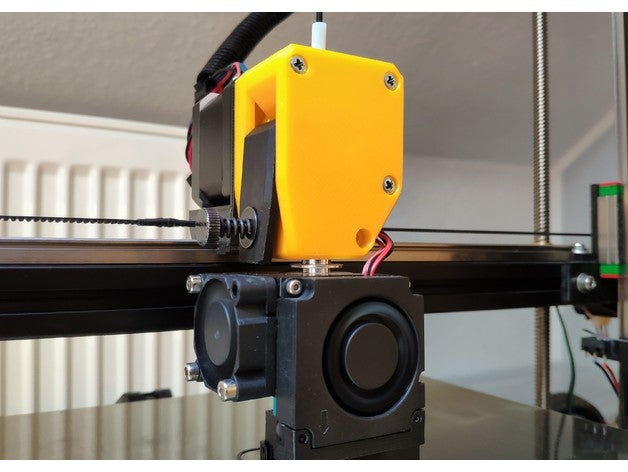 abaixado extrusora mod redesenhar Bondtech bmg dirigir engrenagens 2020 extrusão 3d impressora direto engrenado mgn12 3D print model - Mito3D