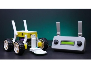 diy arduino metal detector robot nano electronics lasercut rc car robotics robots rover transmitter wheels 3d print model - Mito3D