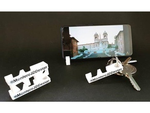 keychain smartphone stand game keyring minimalist holder utility 3d print model - Mito3D