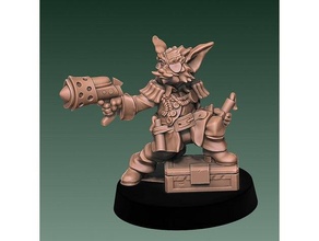 bounty hunting space racoon hunter imitation life iol minis miniature 28mm spacepirate starfinder warhammer 40k 3d print model - Mito3D