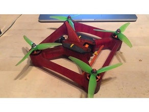 NOstress flexible tpu 5'' carreras zumbido diydrones drones fpv corredor micro cuadricóptero miniquad patio cuadro 3d print model - Mito3D