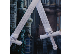 Grimdark kılıç maksimum gotiklik hüküm veren 3d print model - Mito3D