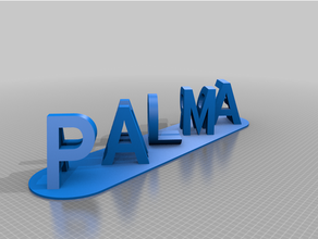 Palme angepasst 3d print model - Mito3D