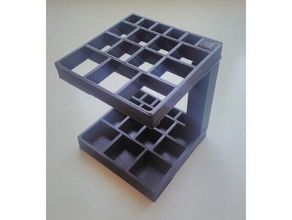 cubiste make up titulaire soutien tailles brosse crayon supporter 3d print model - Mito3D