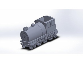 treno pianta pentola tenero carrozza fiore 3d print model - Mito3D