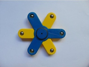 colormix 3 wing coloured fidget spinner openscad 3d print model - Mito3D
