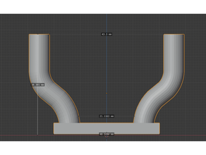 suporte y shaped soutient útil parede 3d print model - Mito3D