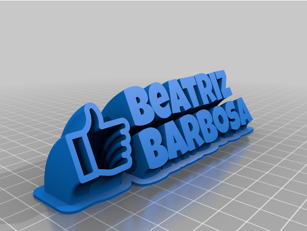 beatriz barbosa personalizado 3D print model - Mito3D