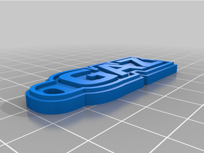 gaz anahtarlık özelleştirilmiş 3d print model - Mito3D