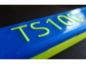 ts100 case letters iron letter soldering 3d print model - Mito3D