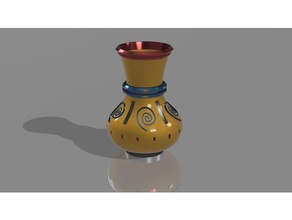 östlich Vase Stil Innere 3d Modell 3dmodel Kunst Ägypten Liebe 3d print model - Mito3D