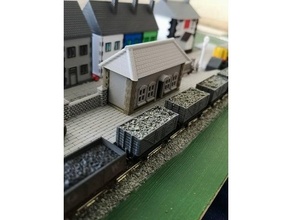 gauge ticket office diarama railway 3d print model - Mito3D