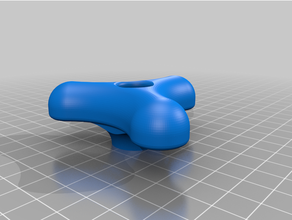 1 4 hex noz polegar parafuso suave curvilíneo remixar personalizado 3d print model - Mito3D