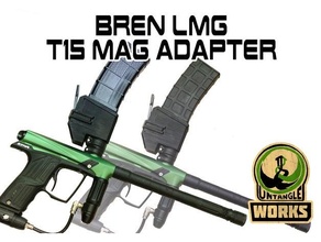 t15 universal magazine adapter bren lmg style firststrike magfed paintball 3d print model - Mito3D