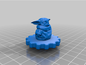 Ender 3 Extruder knop Baby Yoda 3d print model - Mito3D