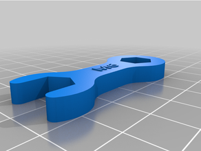 m3 m4 m5 m6 wrenches 3d print model - Mito3D