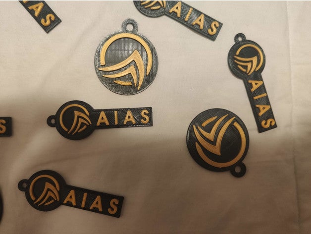 aias coin keychain cryptocurrency 3D print model - Mito3D