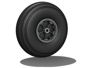 cierva c30 semi scale 95mm wheel & tire astik models kit 3d print model - Mito3D