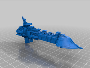 governor class grand cruiser battlefleet gothic bfg warhammer 40k bfh 3d print model - Mito3D