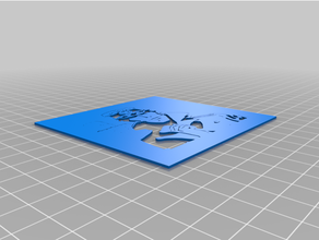 curto estêncil personalizado 3d print model - Mito3D
