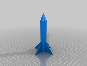 personalizado comprimido ar foguete 5 3d print model - Mito3D