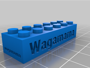 lego compatible Wagamama 3d print model - Mito3D