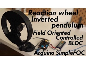 arduino bldc motor reaction wheel inverted pendulum - simple foc project uno 3d print model - Mito3D
