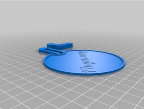 personnalisé weizenbierglas deckel mit texte doigt weg 3d print model - Mito3D