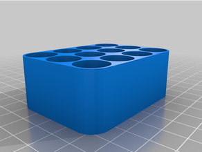 battery container 12 aa customized 3d print model - Mito3D