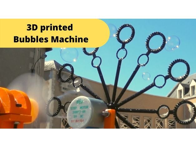 bulles machine arduino contrôlé bulle 3D print model - Mito3D