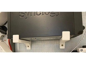 synology ds718+ wall mount 3d print model - Mito3D