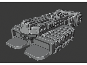 spaceship 3d print model - Mito3D
