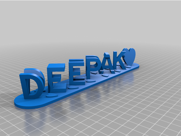 deepak personalizado 3D print model - Mito3D