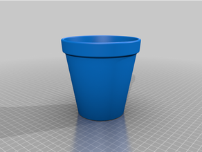 customized flower pot - classic style 3d print model - Mito3D
