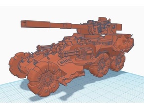 cannibal chicken - tank kroot tau warhammer 40k 3d print model - Mito3D